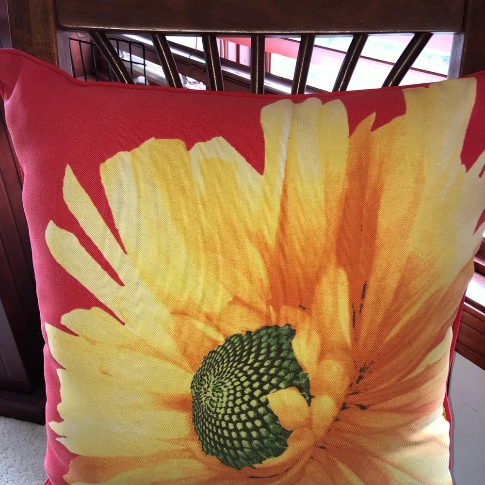 Decorative Sunflower Pillow